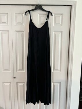 torrid Black Maxi Slip Dress with Adjustable Straps